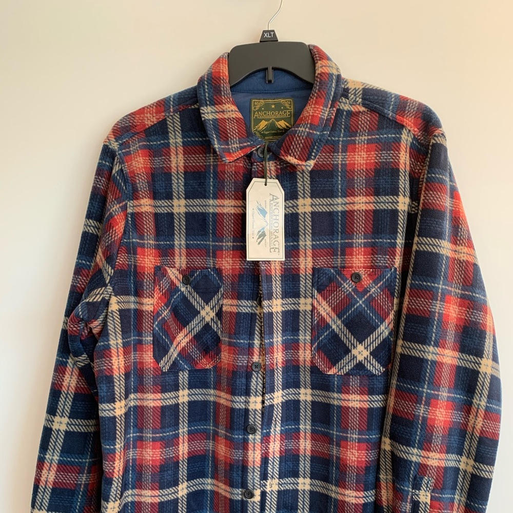 Anchorage Men’s Sherpa Lined Men’s shirt !  XL